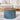 2 - Piece Set Round Chenille Storage Ottoman, Equipped with a Drum Shaped Small Stool, Storage Space, and MDF Made Desktop Panel (Dark Blue23.62"x23.62"x16.53")MUTUKISPACE