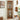 Lighted Glass Corner Curio Cabinet with Tempered Glass Door, Oak Bar Display Cabinet with Adjustable Shelves, Modern Corner Display Cabinet with BulbMUTUKISPACE