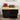 Two Drawers and Two - Compartment Tilt - Out Trash Cabinet Kitchen Trash Cabinet - BlackMUTUKISPACE