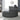 Welike Swivel Accent Barrel Modern Dark Grey Sofa Lounge Club Big Round Chair with Storage Ottoman Linen Fabric for Living Room Hotel with PillowsMUTUKISPACE