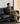 Black Leather Sofa Straight Row mu - mlljsf - sofaMUTUKISPACE