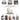 Welike 27.5 "W Modern Accent High Back Living Room Casual Armchair Rocker with One Lumbar Pillow, Two Side Pockets,Teddy White (Ivory)MUTUKISPACE