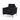 Sofa Chair,with Square Arms and Tight Back ,Corduroy BlackMUTUKISPACE
