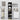 Double Door Narrow Height Slim Floor Standing Cabinet with 2 Adjustable Shelves - BlackMUTUKISPACE