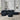 L Shape Sectional Sofa including Two Single Seats, Left Side Chaise and Two Ottomans, Modular Sofa, DIY Combination, Loop Yarn Fabric, BlackMUTUKISPACE