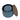 2 - Piece Set Round Chenille Storage Ottoman, Equipped with a Drum Shaped Small Stool, Storage Space, and MDF Made Desktop Panel (Dark Blue23.62"x23.62"x16.53")MUTUKISPACE