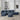 L Shape Sectional Sofa including Two Single Seats, Left Side Chaise and Two Ottomans, Modular Sofa, DIY Combination, Loop Yarn Fabric, NavyMUTUKISPACE