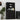 Two - Compartment Tilt - Out Dirty Laundry Basket Tall Bathroom Cabinet with 2 Adjustable Shelves - BlackMUTUKISPACE