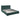 Modern Queen Size Upholstered Bed with Headboard, Comfortable Green and Blue Fabric Platform Bed FrameMUTUKISPACE