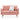 Loveseat Sofa, Mid Century Modern Decor Love Seat Couches for Living Room, Button Tufted Upholstered Small Couch for Bedroom, Solid and Easy to Install Love Seats Furniture,PinkMUTUKISPACE