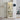 Antique White Lighted Glass Curio Cabinet, Wood Frame Display Cabinet for Wine, Toys, and Storage, with Adjustable Shelves and Bulb Included for Living Room or KitchenMUTUKISPACE