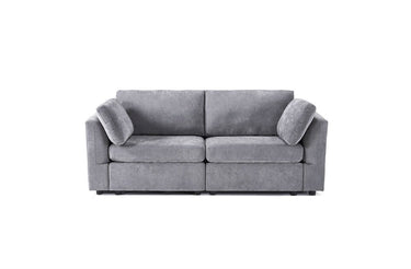 Modular Sectional sofa chenille fabric 2 - 3 seater chaise loungeMUTUKISPACE