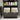 Two - Compartment Tilt - Out Dirty Laundry Basket Tall Bathroom Cabinet with 2 Adjustable Shelves - BlackMUTUKISPACE