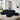 L Shape Sectional Sofa including Two Single Seats, Left Side Chaise and Two Ottomans, Modular Sofa, DIY Combination, Loop Yarn Fabric, BlackMUTUKISPACE