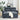 Loveseats Sofa Bed with Pull - out Bed,Adjsutable Back,Blue+ GreyMUTUKISPACE
