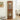 Lighted Glass Corner Curio Cabinet with Tempered Glass Door, Oak Bar Display Cabinet with Adjustable Shelves, Modern Corner Display Cabinet with BulbMUTUKISPACE