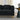 3 - seater + 3 - seater Combination sofa.BLACK teddyMUTUKISPACE