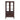 Lighted Glass Curio Cabinet in Dark Cherry, Wine Display Sideboard with Adjustable Glass Shelves, 2 Doors and 1 Drawer, Bulb IncludedMUTUKISPACE
