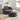 52' Swivel Accent Barrel Modern Grey Sofa Lounge Club Big Round Chair with Storage Ottoman chenille Fabric for Living Room Hotel with 4 PillowsMUTUKISPACE