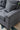 Sectional 3 - Seaters Sofa , reversible recliner, storage mat and cup holder, Non - slip leg, two grey pillows, linen, greyMUTUKISPACE