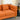 3 - seater + 3 - seater Combination sofa.ORANGE teddyMUTUKISPACE
