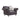 3 Piece Living Room Sofa Set, including 3 - Seater Sofa, Loveseat and Sofa Chair, with Button and Copper Nail on Arms and Back, Five White Villose Pillow, Grey.MUTUKISPACE