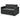 Loveseats Sofa Bed with Pull - out Bed,Adjsutable Back and Two Arm Pocket,Black (54.5"x33"x31.5")MUTUKISPACE