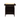 Kitchen island rolling trolley cart with 1 drawer & 2 doors with Adjustable Shelves & towel rack & seasoning rack rubber wood table top - BlackMUTUKISPACE