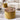 2 - Piece Set Round Chenille Storage Ottoman, Equipped with a Drum Shaped Small Stool, Storage Space, and MDF Made Desktop Panel (Dark Yellow 23.62"x23.62"x16.53")MUTUKISPACE