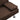 Sofa Bed with Armrest two holders WOOD FRAME, STAINLESS LEG, FUTON BROWN PVCMUTUKISPACE