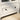 Buffet storage cabinet with single glass doors and unique bell handleMUTUKISPACE