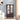 Lighted Glass Curio Cabinet in Dark Cherry, Wine Display Sideboard with Adjustable Glass Shelves, 2 Doors and 1 Drawer, Bulb IncludedMUTUKISPACE