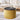 2 - Piece Set Round Chenille Storage Ottoman, Equipped with a Drum Shaped Small Stool, Storage Space, and MDF Made Desktop Panel (Dark Yellow 23.62"x23.62"x16.53")MUTUKISPACE