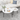 27.56'' Round Nesting Coffee Table Set of 2, Circular Nesting End Table Set, Round Marble Tabletop, and Sturdy Metal Base for Living Room, bedroom, WhiteMUTUKISPACE