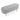 Ottoman Oval Storage Bench, Rubber Wood Legs, Grey(43.5"x16"x16")MUTUKISPACE