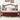 Classic Queen Bed Frame with Upholstered Headboard, Panel Footboard & Pine Wood Platform SupportMUTUKISPACE