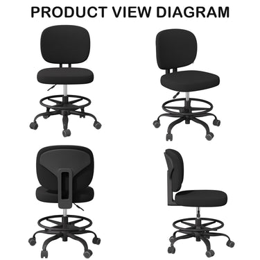 Adjustable 360° Swivel Kids Study Chair: Breathable Mesh & Silent Wheels FU01081MUTUKISPACE