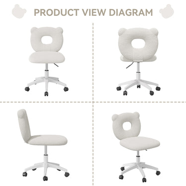 Bear - Shaped Desk Chair: Unique Design & Adjustable Height FU01087MUTUKISPACE