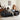 Luxurious Black Genuine Leather Sofa with Solid Wood Frame and Plush Down Filling Hersa - 1644MUTUKISPACE