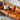 Luxurious Orange Genuine & Faux Leather Sofa with Plush Down Comfort Hersa - 1648MUTUKISPACE