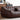Luxurious Dark Brown Leather Sofa - Genuine Comfort with Faux Leather Durability Hersa - 1649MUTUKISPACE