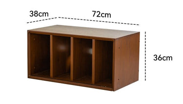 Solid Wood Combination Cabinet Multifunctional Home Display Unit TV Stand Freestanding Low Bookcase Storage Cabinet mu - mfzhg - chestMUTUKISPACE