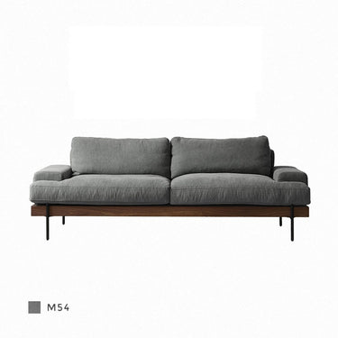 Sofa 1 - 4 seater Walnut or oak frame cotton&linen xbjj - lmsf - sofaMUTUKISPACE