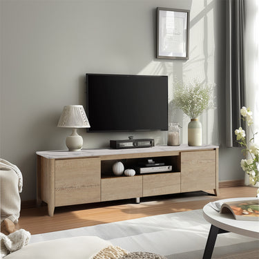 58" Modern TV Stand - Back view