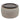 Round Storage Ottoman, 2 in 1 Function, Work as End table and Ottoman, Grey (25.5"x25.5"x14.5")MUTUKISPACE