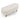 Ottoman Oval Storage Bench,Rubber Wood Legs, Beige(43.5"x16"x16")MUTUKISPACE
