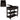 Narrow Sided Table with Drawers and Bottom Partition in Flip Over Design - BrownMUTUKISPACE