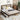 King Rubber Wood Bed Frame with Rattan Headboard, 2 Storage Drawers & Reinforced Platform Base in Espresso FinishMUTUKISPACE