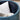2 - Piece Set Round Chenille Storage Ottoman, Equipped with a Drum Shaped Small Stool, Storage Space, and MDF Made Desktop Panel (Dark Blue23.62"x23.62"x16.53")MUTUKISPACE