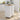Kitchen island rolling trolley cart with Adjustable Shelves and towel rack rubber wood table topMUTUKISPACE